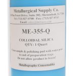 0.06 micron blue colloidal silica, ideal for precise chemical and mechanical polishing of oxides, metals, semiconductors, and ceramic materials.
