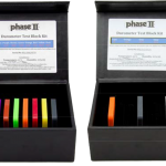 Shore durometer test block kit with color-coded blocks for accurate calibration from HA 30 to HA 90