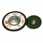 3M flexible grinding wheel with quick change thread, 4‑1/2 inch diameter, 36 grit, no backup pad required, safe for metal grinding