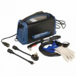 TWECO Cutmaster 42 Plasma Cutting System, 40A 230V with 5/8″ cut capacity, auto-pilot restart, ATC® torch, and durable TRUE GUARD™ roll bar design.