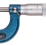 Fowler 0-1″ Outside Micrometer with friction thimble and fitted case for precision measurements