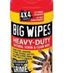Big Wipes heavy duty dual-surface industrial cleaning wipes for hands, tools, and surfaces.