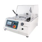 CL-50 High Speed Sectioning Saw from MetSuco designed for precision cutting of brittle materials with touchscreen controls.